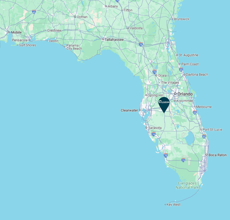 Truck driving company showing headquarters in Florida servicing the Southeast and Eastern Seaboard